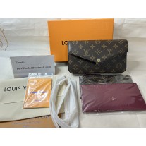 Louis Vuitton Félicie Pochette Monogram Canvas Fuchsia