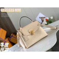 Louis Vuitton Georges MM Bag Monogram Empreinte M53944 Cream