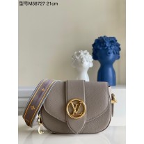 Louis Vuitton LV Pont 9 Soft PM Bag M58727 Grey