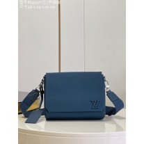  Louis Vuitton M59327 Takeoff Messenger Aerogram Navy Blue