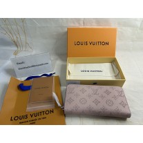 Louis Vuitton Mahina Zippy Wallet Monogram Pink
