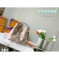 Louis Vuitton NéoNoé MM Tourterelle Monogram Empreinte Bag M45555
