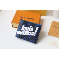 Louis Vuitton Multiple Wallet Monogram M80850 Blue