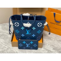 Louis Vuitton Neverfull MM Monogram Empreinte Leather Bag M46514