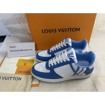 Louis Vuitton Rivoli Sneaker Damier-embossed Calf Navy Blue