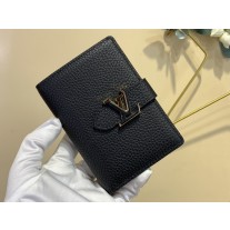 Louis Vuitton Vertical Compact Wallet Black