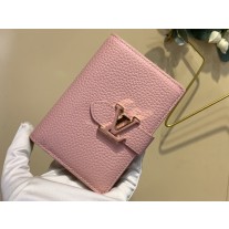 Louis Vuitton Vertical Compact Wallet Pink