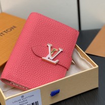 Louis Vuitton Vertical Compact Wallet Rose