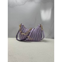 Michael Kors Matelassé Leather Bag Purple