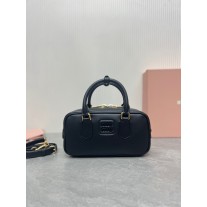 Miu Miu Arcadie Leather Bag 5BB142 Black