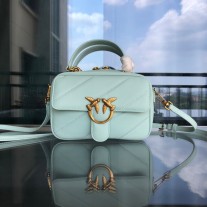 Pinko Love Square Quilt Handbag Blue