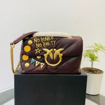 Pinko Mini Love Bag Puff Party Brown