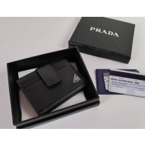 Prada Saffiano Leather Card Holder 2MC063 Black