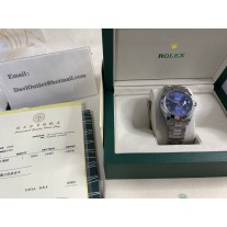 Rolex Datejust 41mm Men Watch Blue Roman Dial Oyster Bracelet Stainless Steel