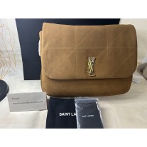 Saint Laurent Jamie 4.3 In Suede Shoulder Bag Brown Caramel