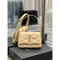 Saint Laurent LE 57 Monogram Shoulder Bag Lambskin Beige
