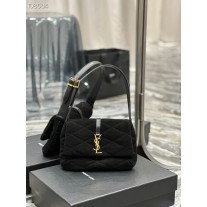 Saint Laurent LE 57 Monogram Shoulder Bag Lambskin Black