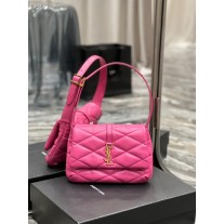 Saint Laurent LE 57 Monogram Shoulder Bag Lambskin Rose Pink