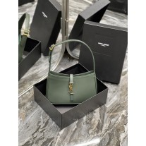 Saint Laurent Le 5 À 7 Bag Calfskin Dark Green