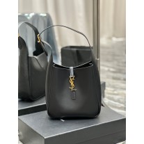 Saint Laurent LE 5 À 7 Bag Smooth Calfskin Leather 713938 Black