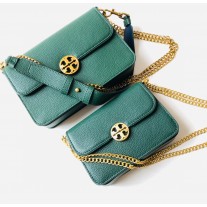 Tory Burch Chelsea Convertible Shoulder Bag Green