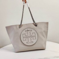 Tory Burch Ella Chain Tote Gray