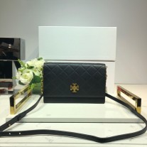 Tory Burch Georgia Turnlock Crossbody Bag Black