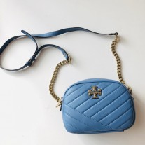 Tory Burch Kira Chevron Camera Bag Bluewood