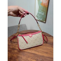 Tory Burch T Monogram Jacquard Zip Shoulder Bag Juneberry