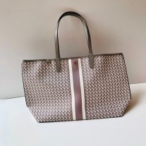 Tory Burch T Zag Tote Large Canvas French Gray