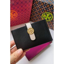 Tory Burch Walker Accordion Card Case Black