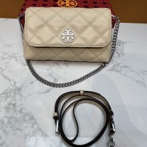 Tory Burch Willa Baguette Bag Beige
