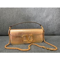 Valentino LOCÒ Shoulder Bag VLogo Signature Gold