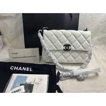 CHANEL Caviar Quilted My Everything Small Flap White Black