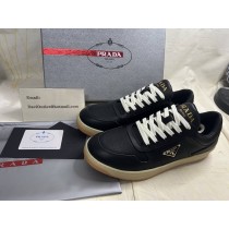 Prada Downtown Perforated Leather Sneakers 