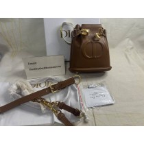 Leather crossbody bag Dior Brown in Leather