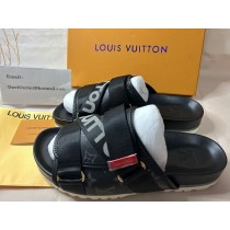 Louis Vuitton Men Honolulu Mule Sandals Black