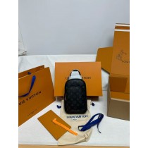 Louis Vuitton Avenue Slingbag Monogram Macassar Coated Canvas Black