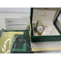 Rolex New Release Sky-Dweller Yellow Gold 42mm White Dial Fluted Bezel Jubilee Bracelet
