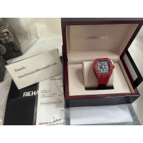 Richard Mille Racing Homage for Him – Matte Red Skeleton Dial
