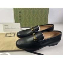 Gucci Jordaan Horsebit leather loafers in black