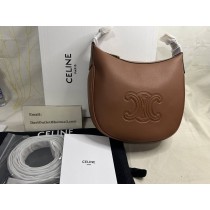 Celine Triumph Leather Brown Handbag 