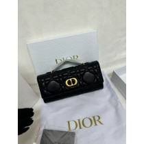 Dior Black Elegant Flap Clutch with Handle for Women