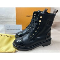 Louis Vuitton Citizen Flat Ranger Boot Calfskin Black