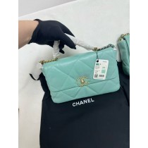 Chanel Medium 19 Flap Bag - Blue Shoulder Bags