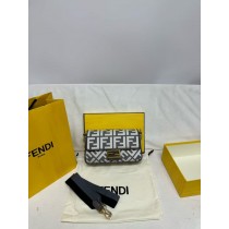 Fendi Wallet On Chain Baguette Fabric Blue 