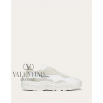 Knockoff valentino Ottawa Gumboy Calfskin Sneaker for Man in White