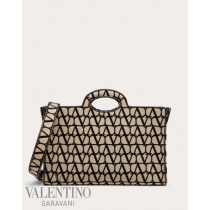 Discount valentino canada locations La Troisieme Toile Iconographe Shopping Bag for Woman in Beige/black
