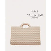 Buy replica Valentino toronto Le Troisième Rubber Shopping Bag for Woman in Powder Rose