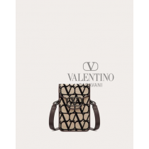Knockoff valentino Ottawa Loco' Toile Iconographe Cross Body Mini Bag for Man in Beige/black